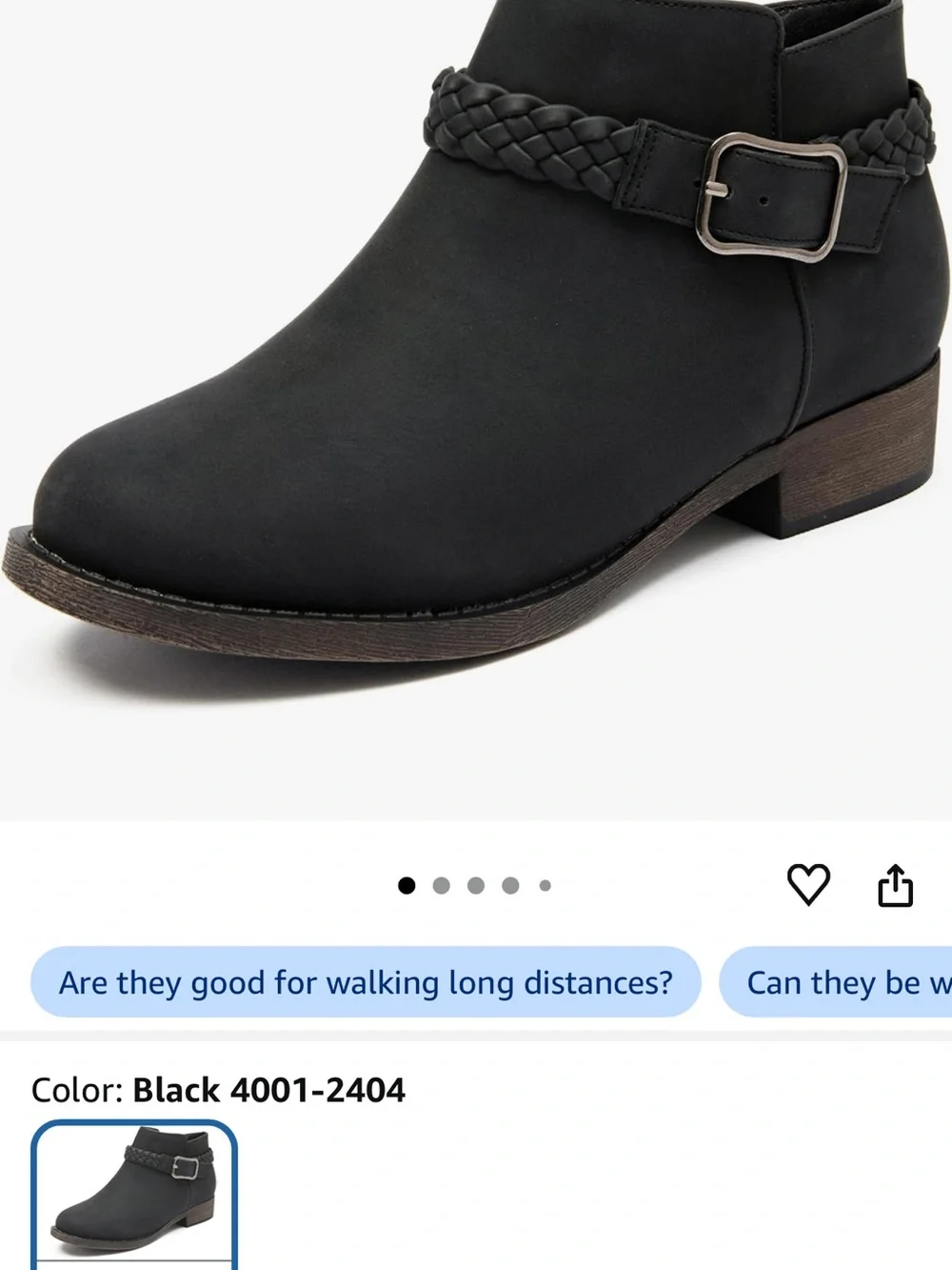 Women’s Black Braided-Trim Ankle Booties